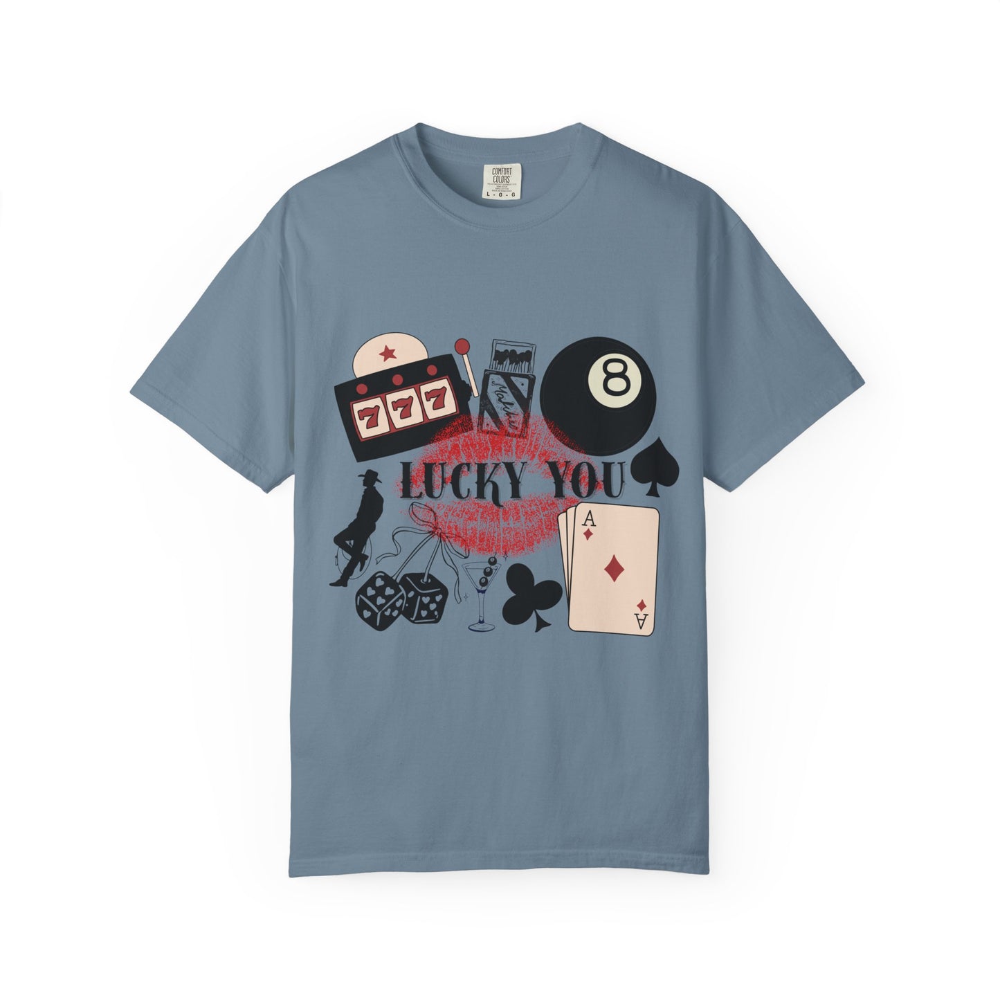 Lucky You Casino T-Shirt Casino Night, Good Luck Shirt, Punchy Girl T-shirt, Trendy Apparel